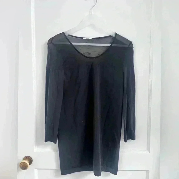Wolford Sheer Panel Pullover Blouse - Picture 1 of 5